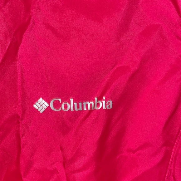 EUC Columbia lightweight unlined water resistant pink magenta raincoat, medium! - Picture 3 of 14